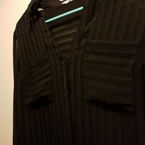 PRICE DROP Long sleeve sheer striped button down